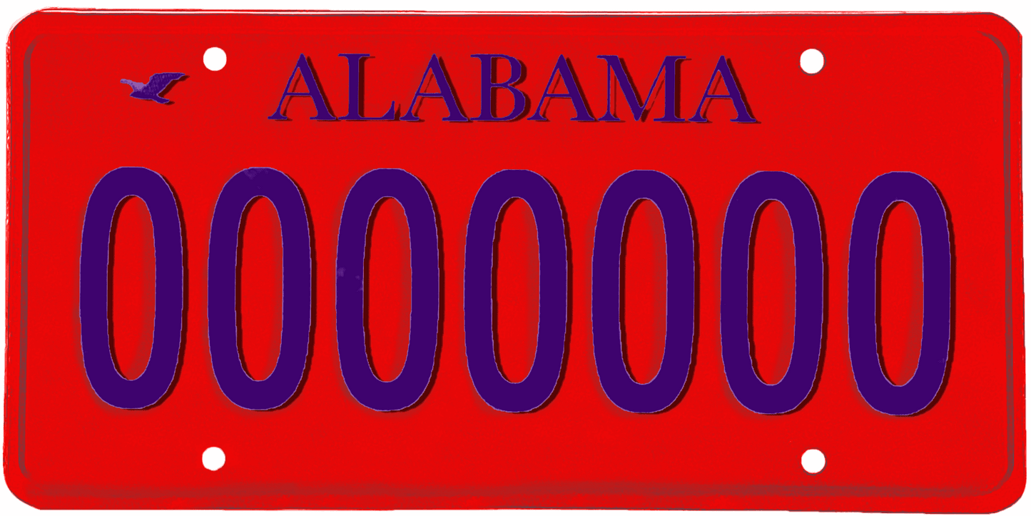 Alabama License Plate Wrap Kit