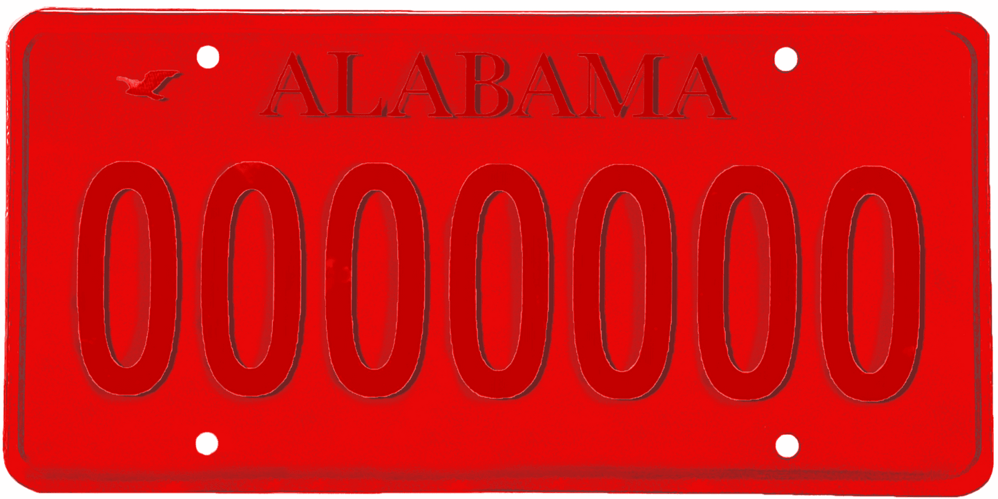 Alabama License Plate Wrap Kit