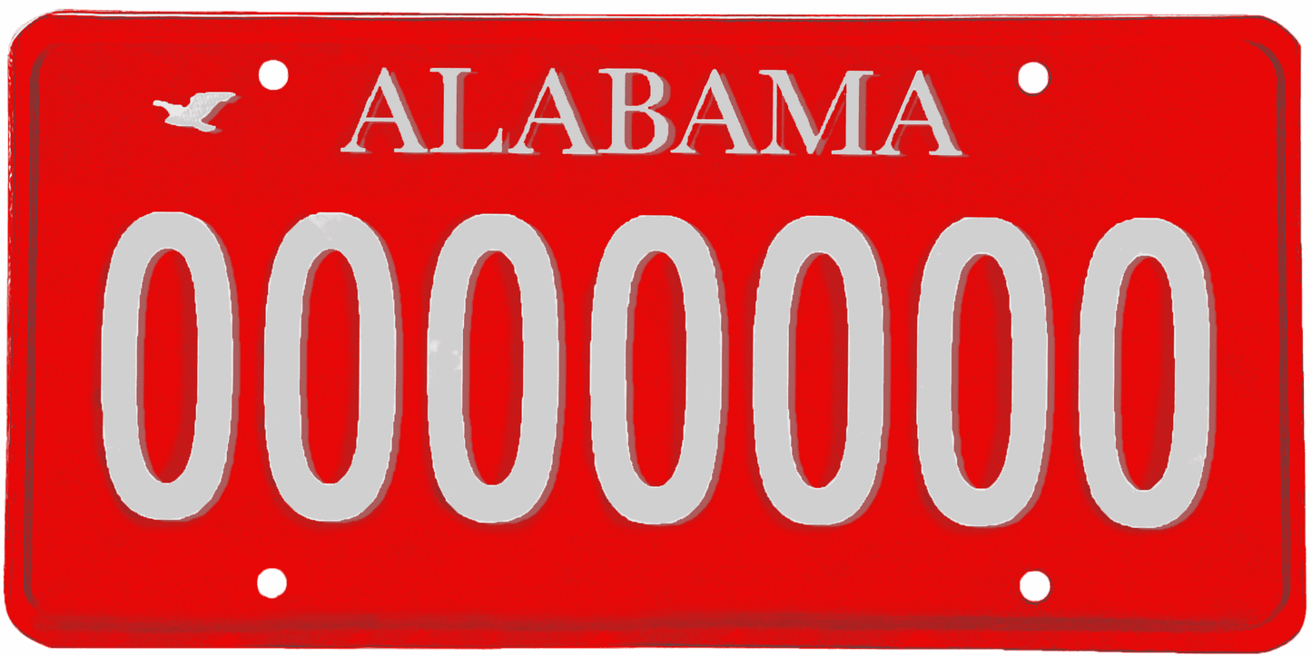 Alabama License Plate Wrap Kit