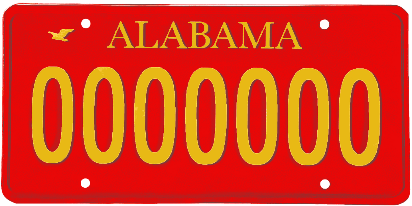 Alabama License Plate Wrap Kit