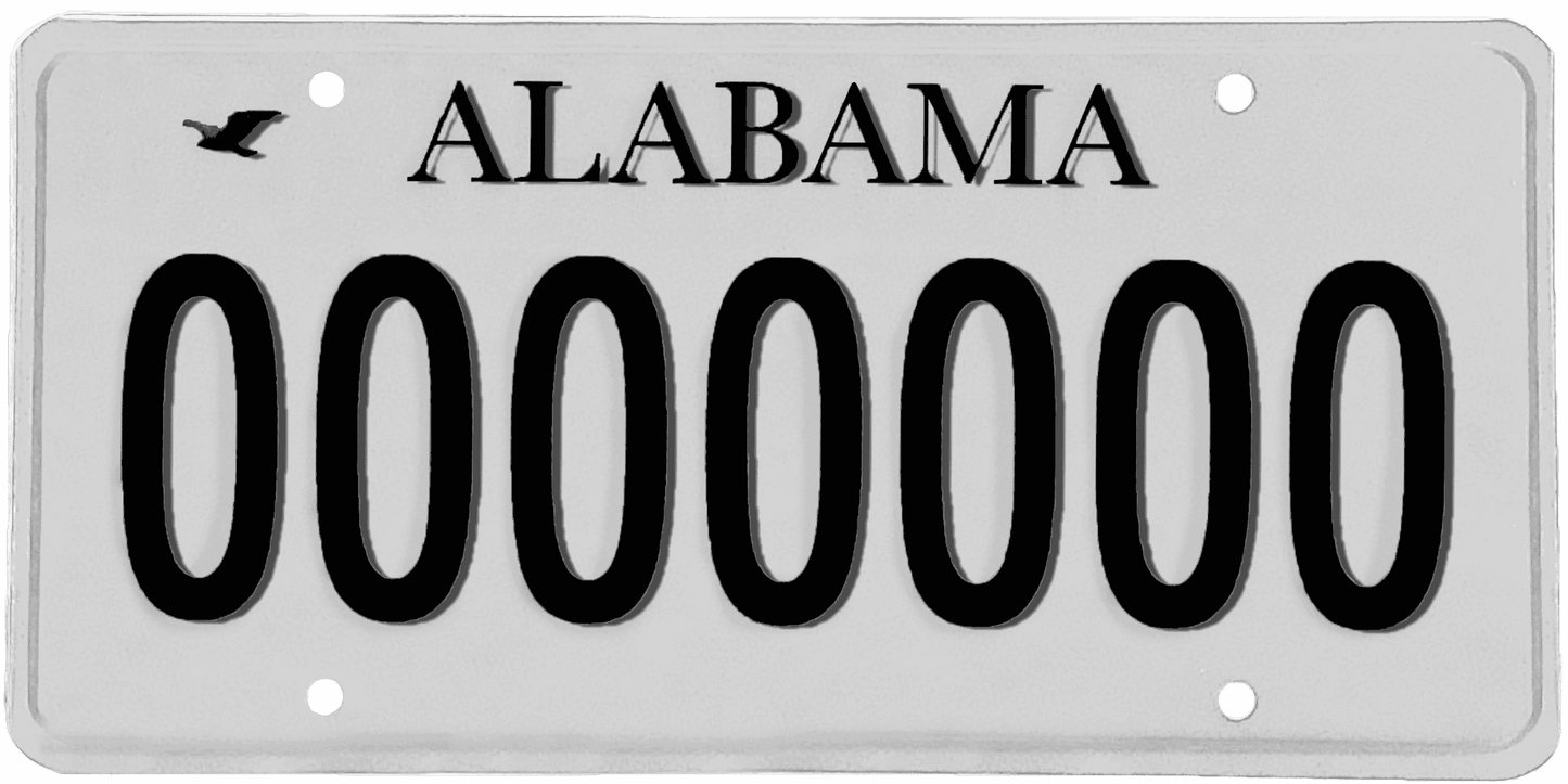 Alabama License Plate Wrap Kit