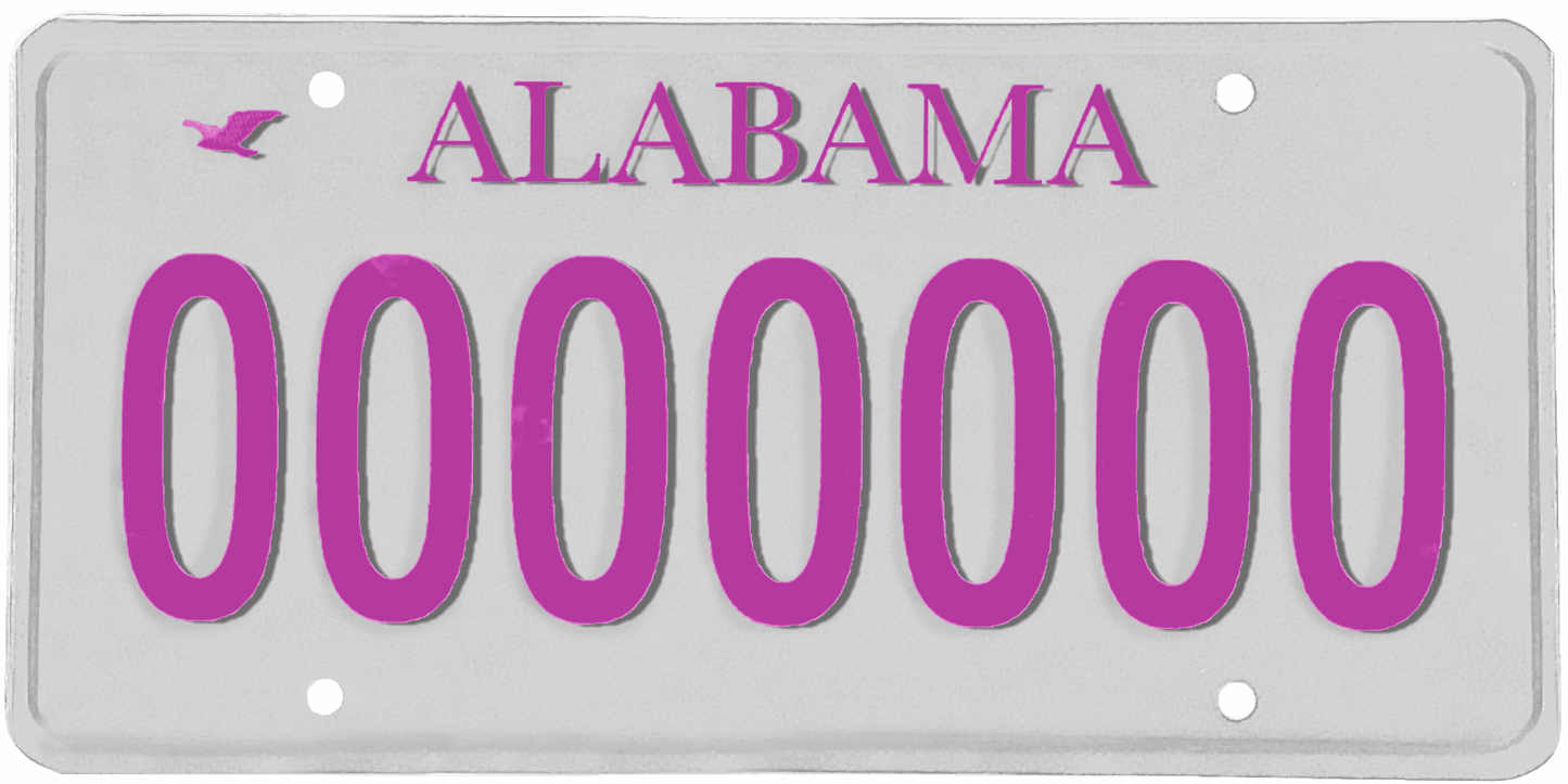 Alabama License Plate Wrap Kit