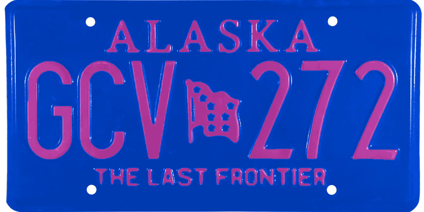 Alaska License Plate Wrap Kit