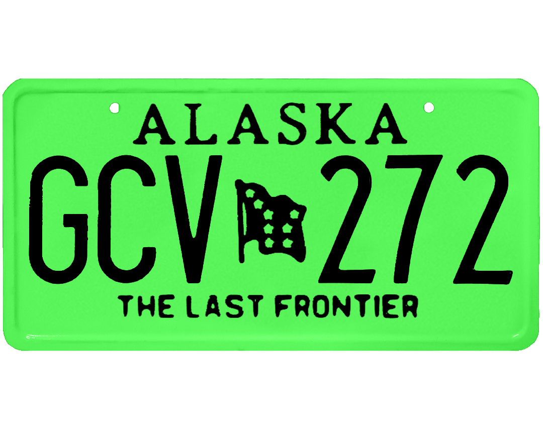 Alaska License Plate Wrap Kit