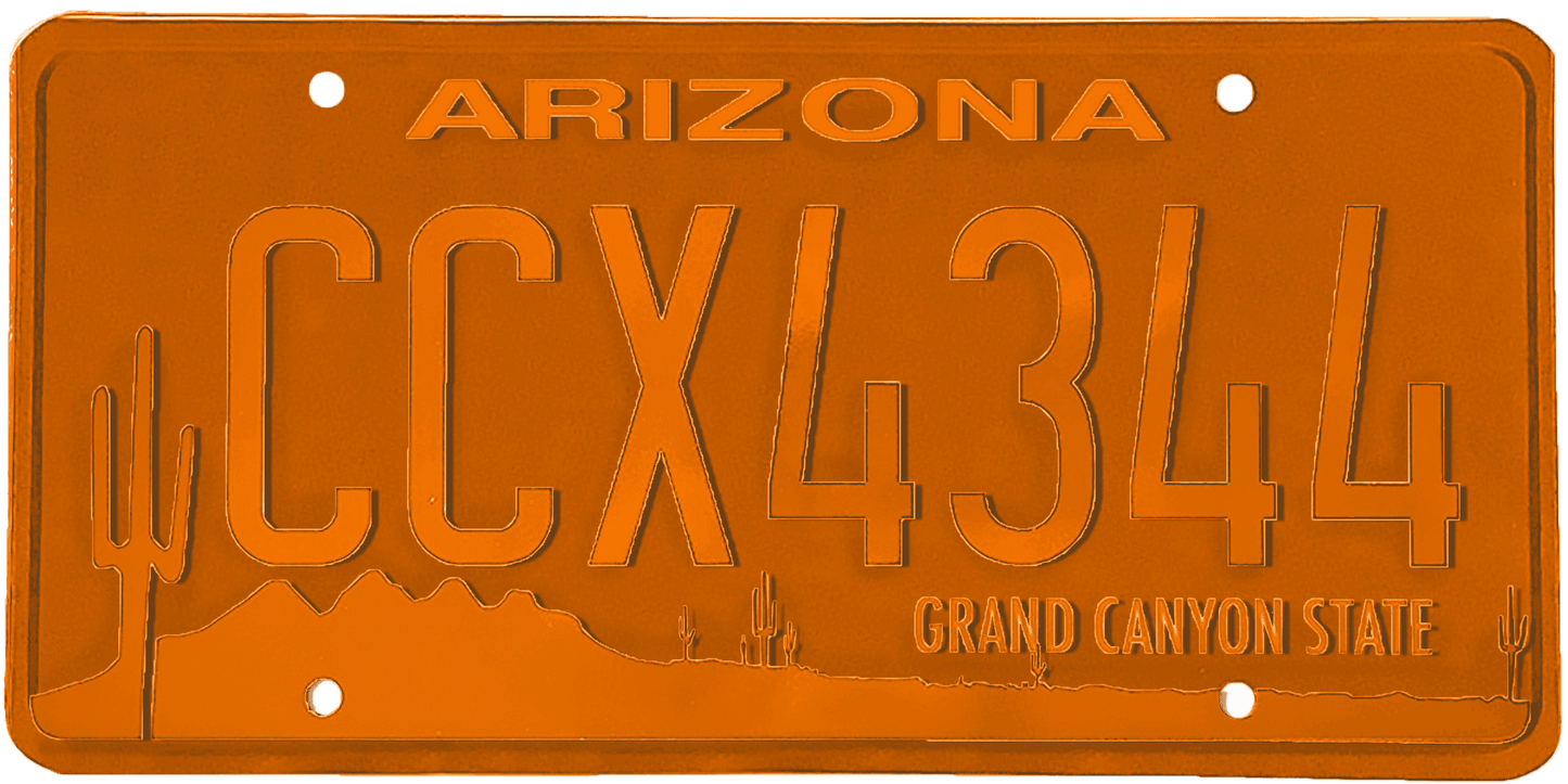 Arizona License Plate Wrap Kit