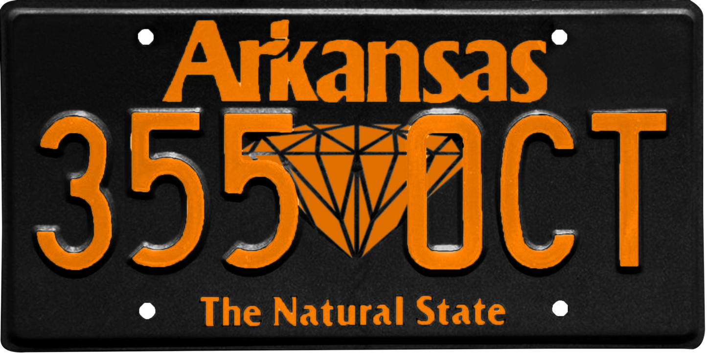 Arkansas License Plate Wrap Kit