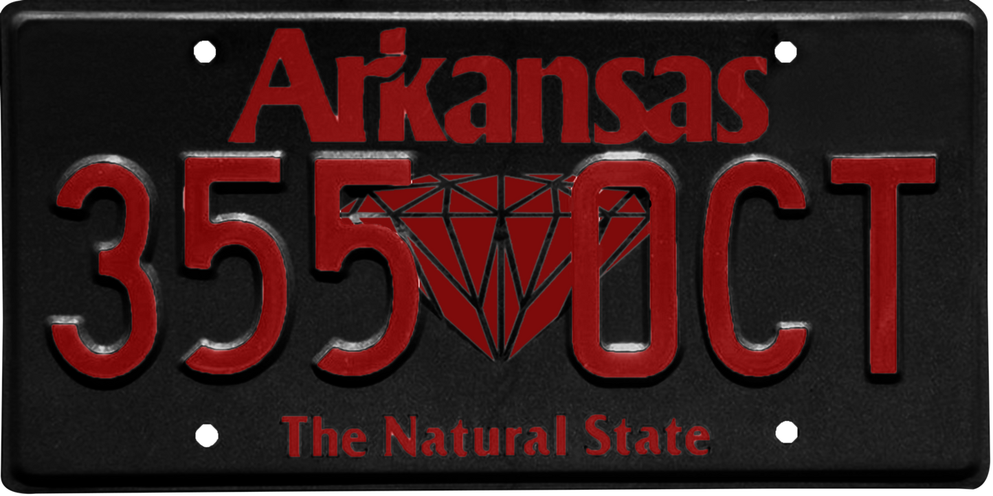 Arkansas License Plate Wrap Kit