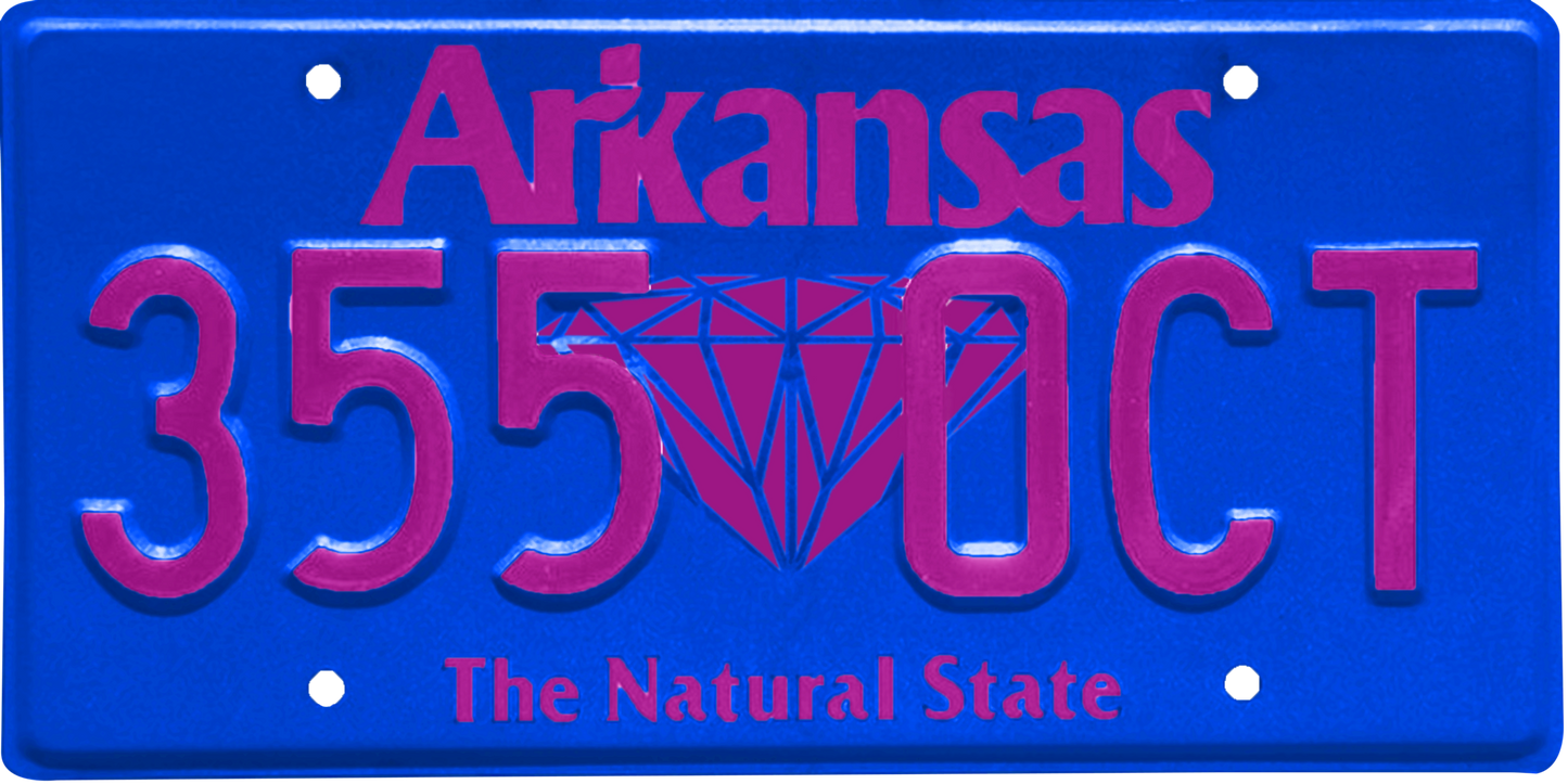 Arkansas License Plate Wrap Kit