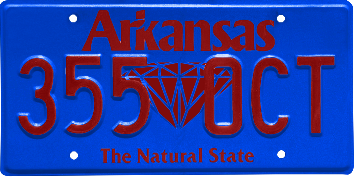 Arkansas License Plate Wrap Kit