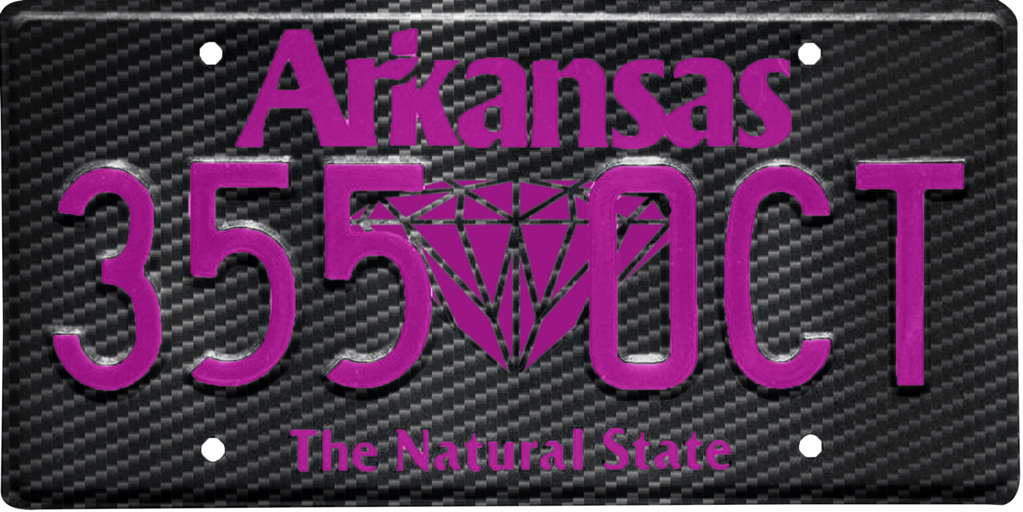 Arkansas License Plate Wrap Kit