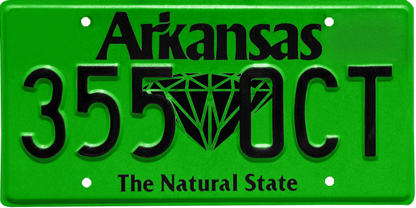 Arkansas License Plate Wrap Kit