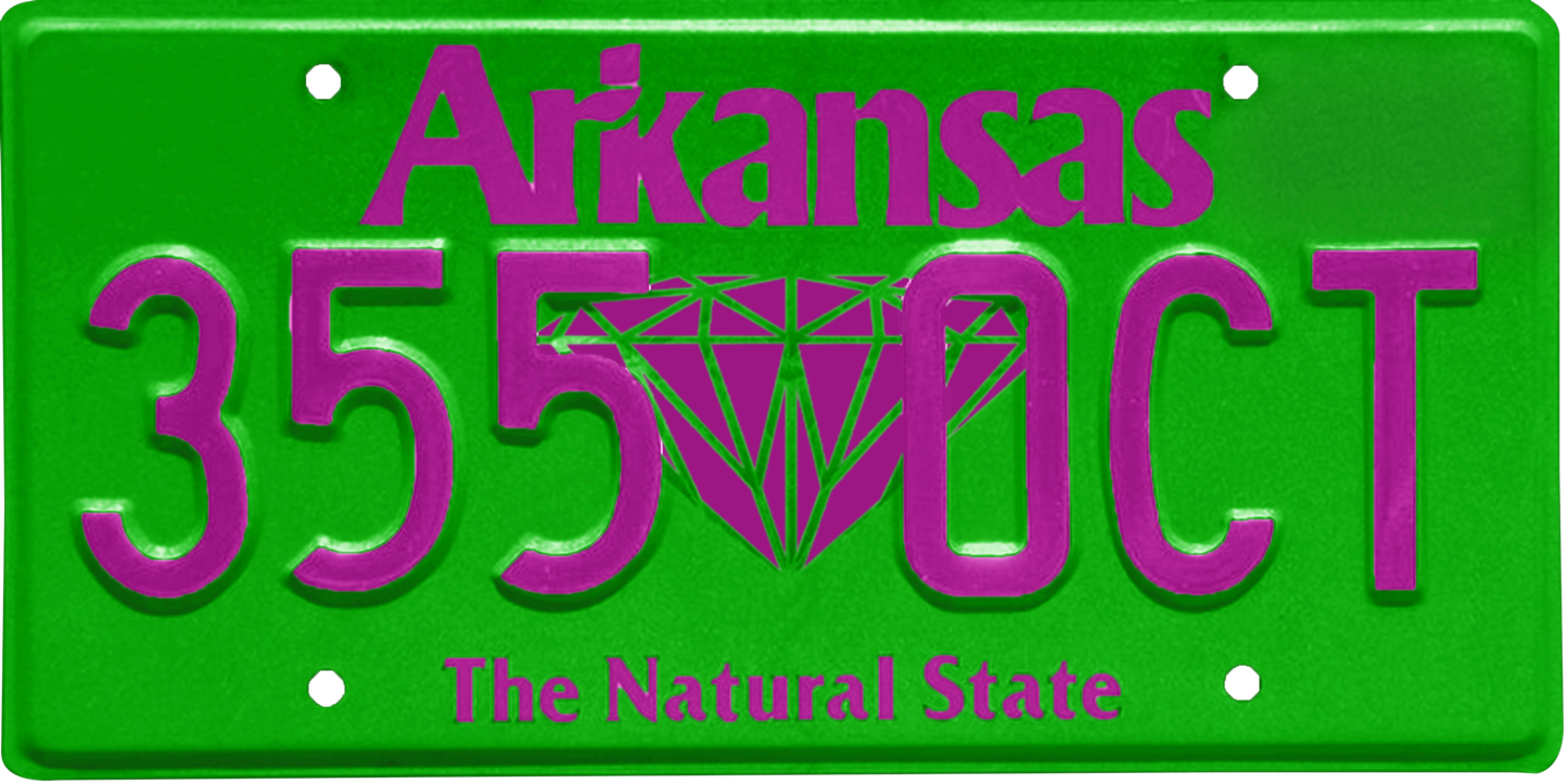 Arkansas License Plate Wrap Kit