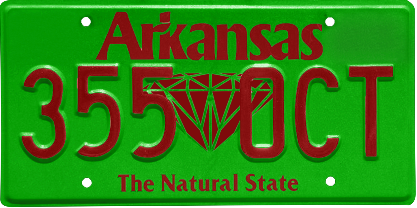 Arkansas License Plate Wrap Kit