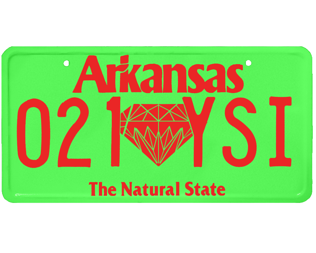 Arkansas License Plate Wrap Kit