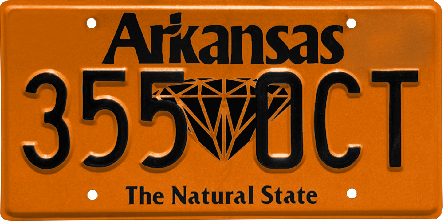 Arkansas License Plate Wrap Kit