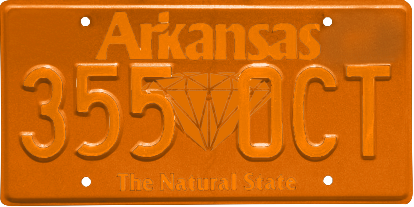 Arkansas License Plate Wrap Kit