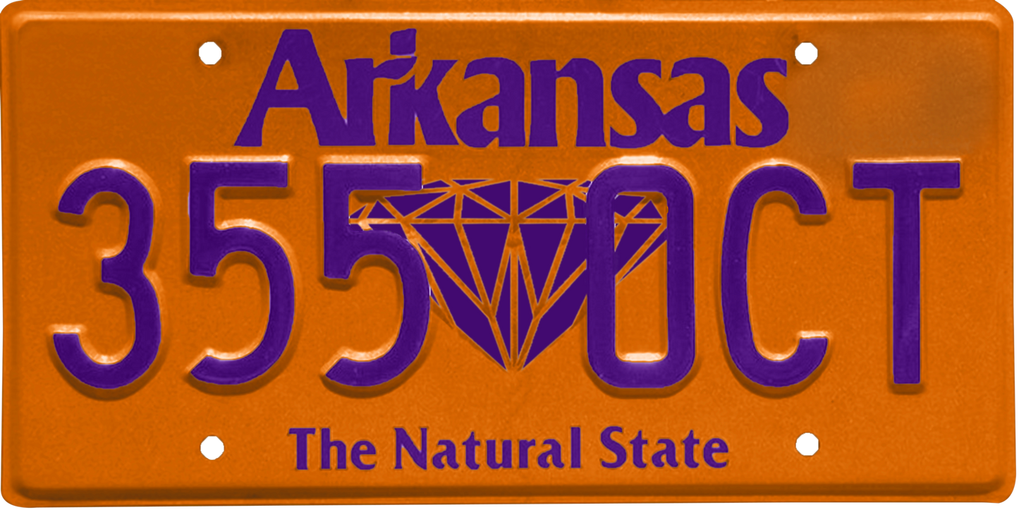 Arkansas License Plate Wrap Kit