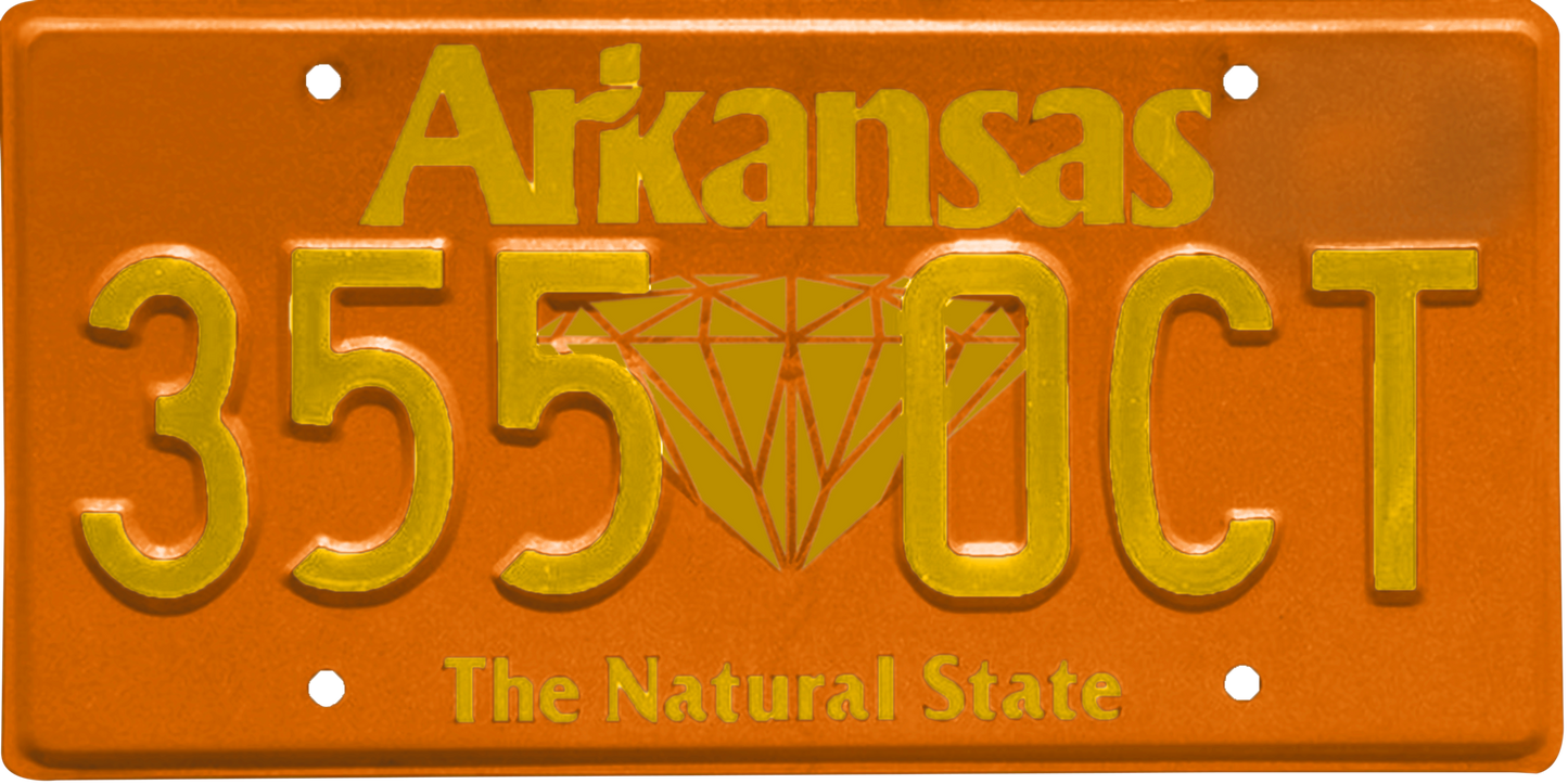 Arkansas License Plate Wrap Kit