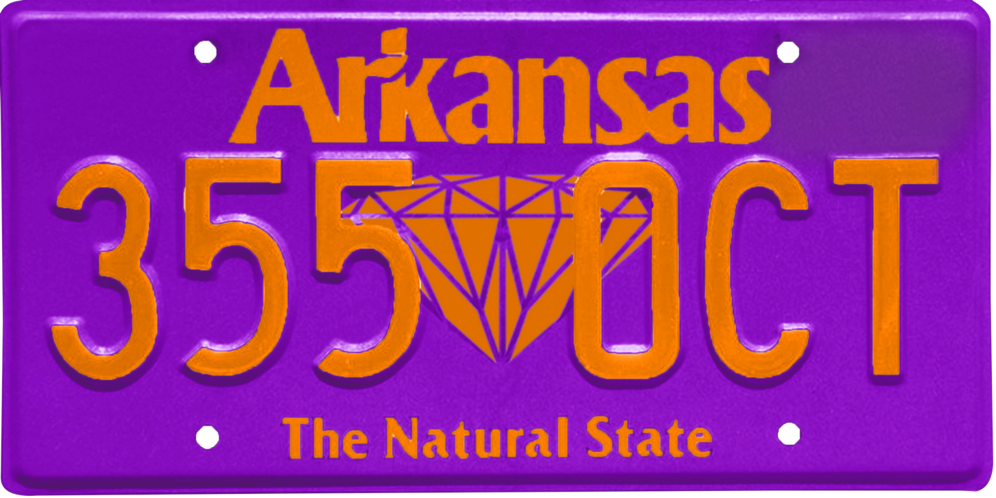 Arkansas License Plate Wrap Kit