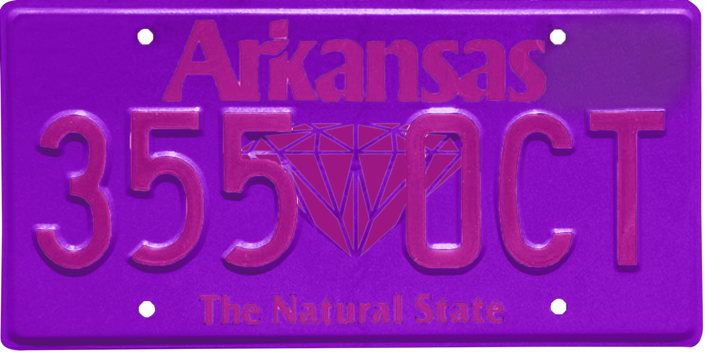 Arkansas License Plate Wrap Kit