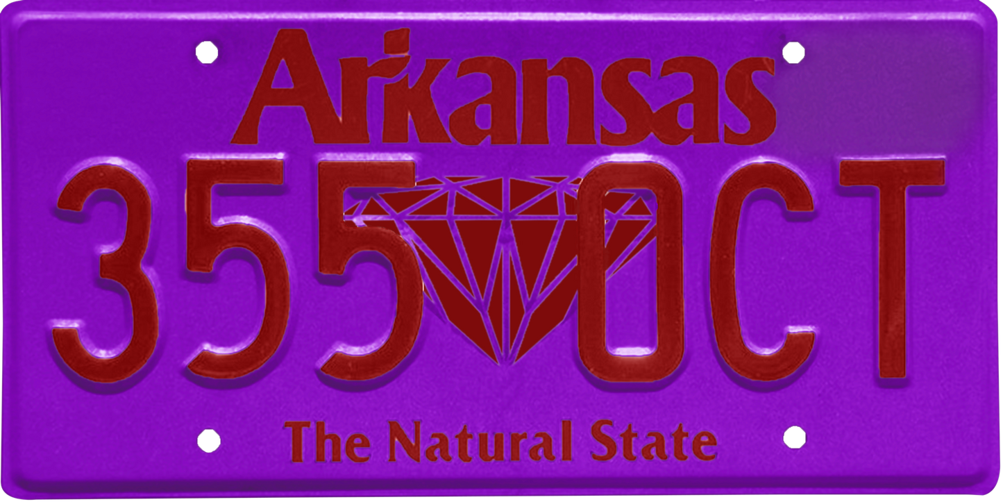 Arkansas License Plate Wrap Kit