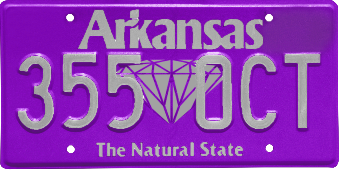 Arkansas License Plate Wrap Kit