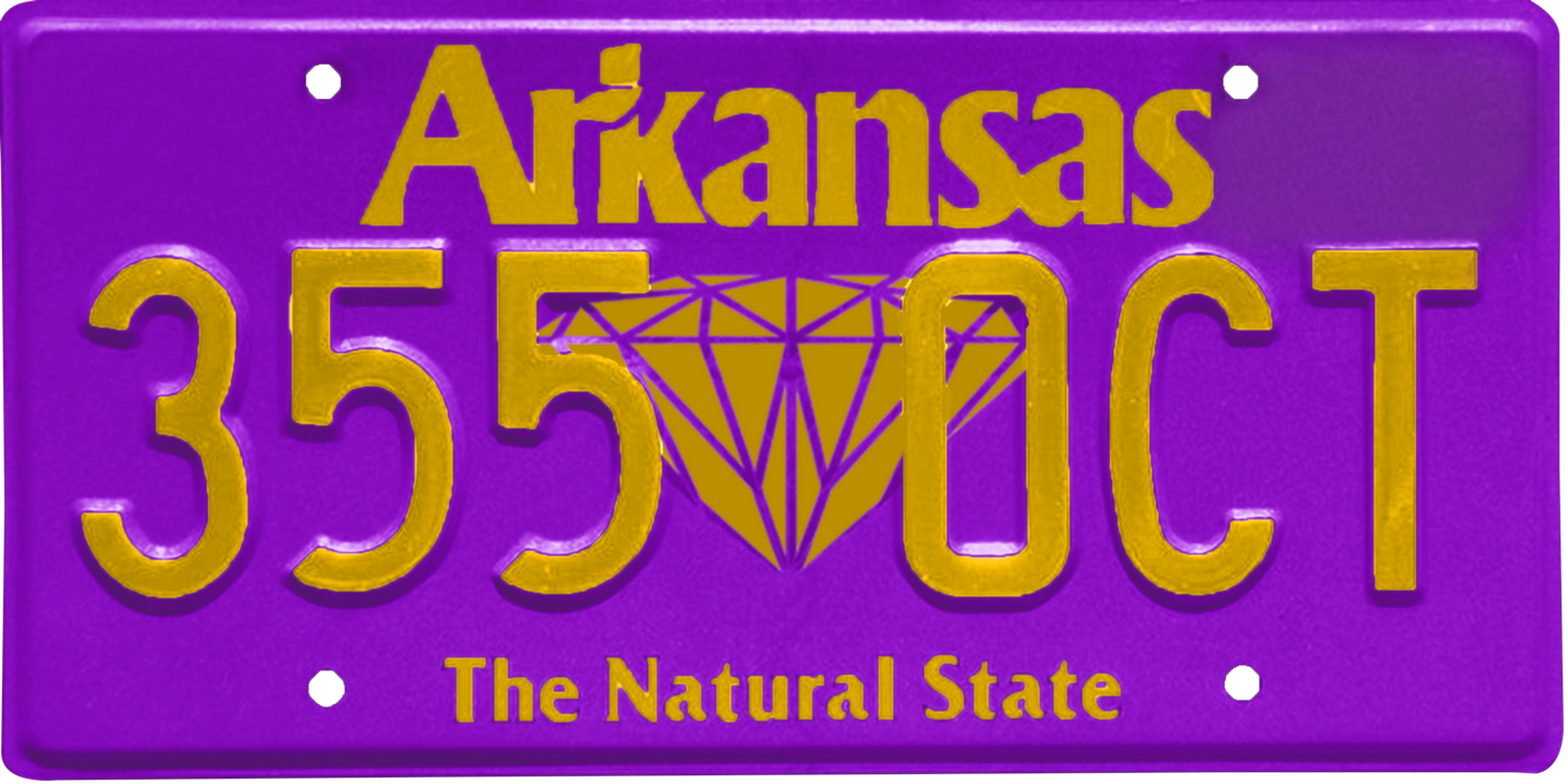 Arkansas License Plate Wrap Kit