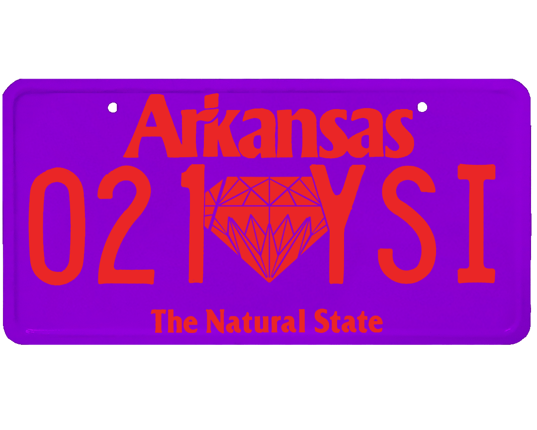 Arkansas License Plate Wrap Kit