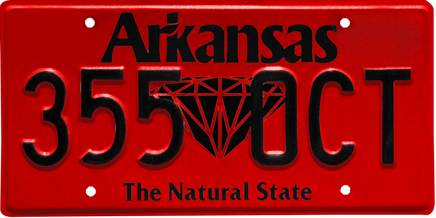 Arkansas License Plate Wrap Kit