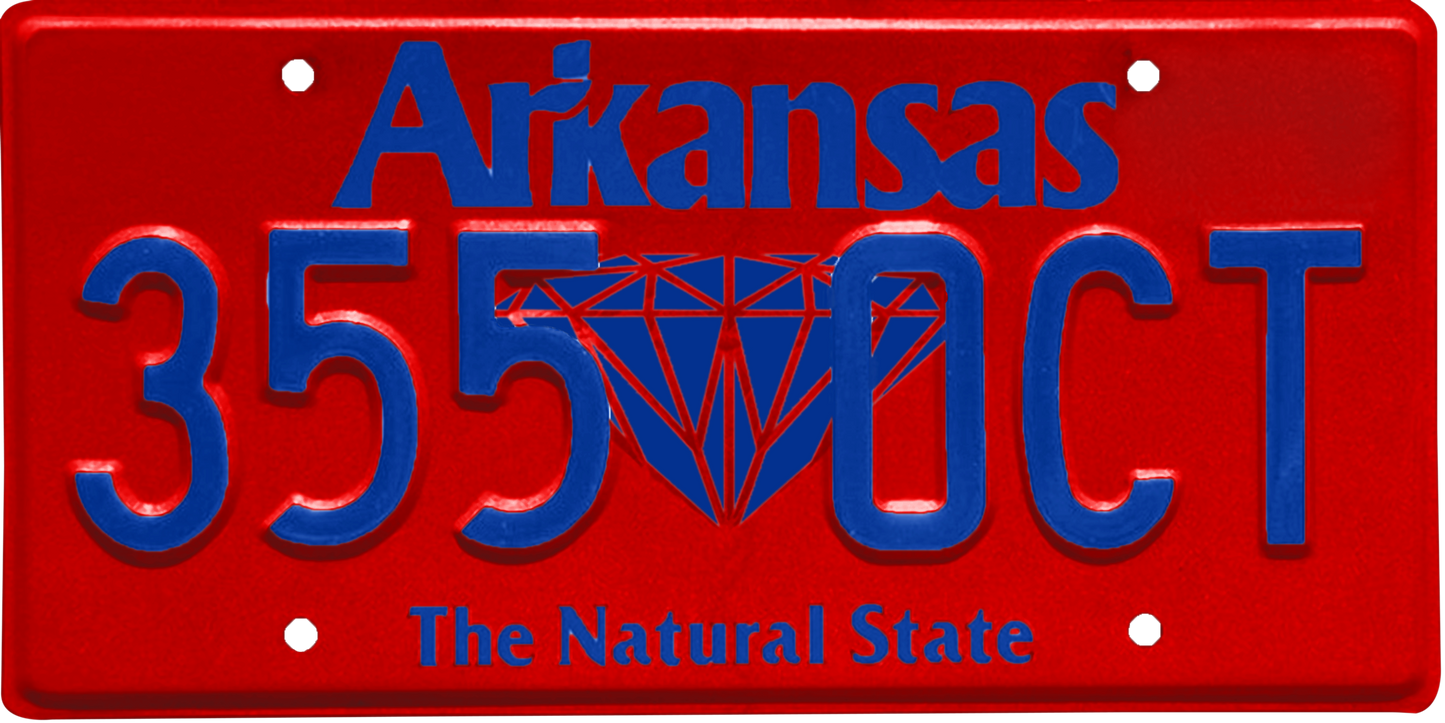 Arkansas License Plate Wrap Kit