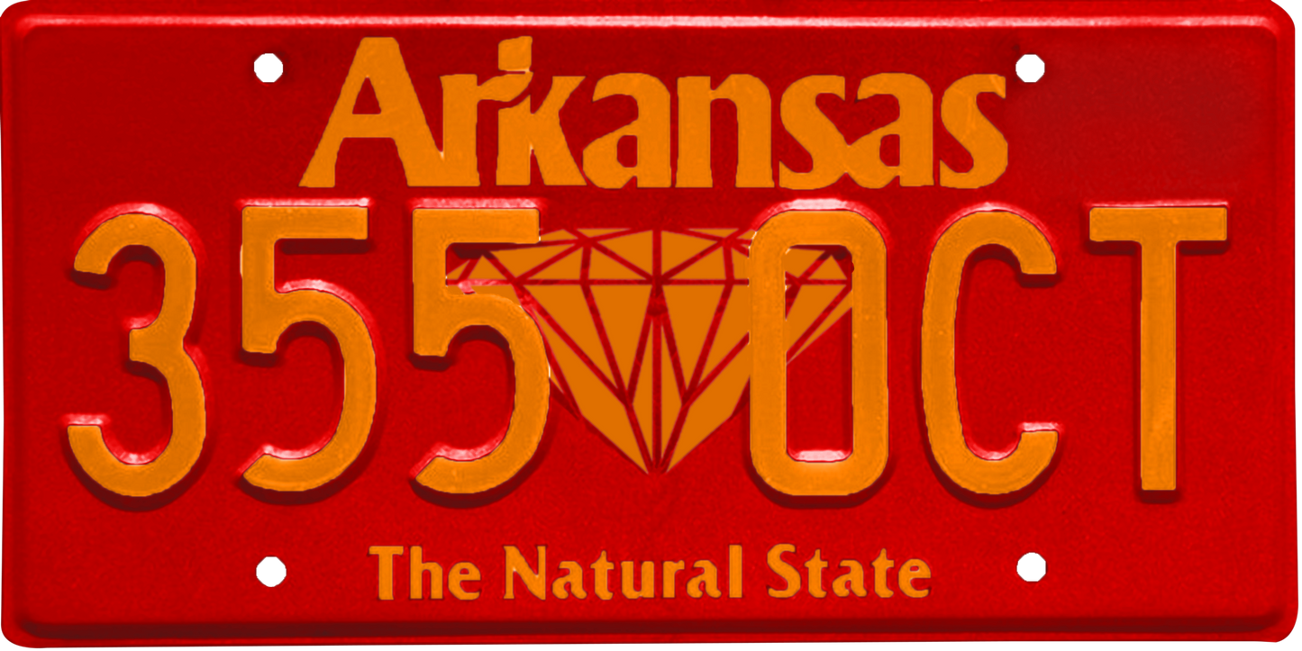 Arkansas License Plate Wrap Kit