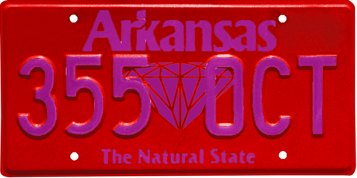 Arkansas License Plate Wrap Kit