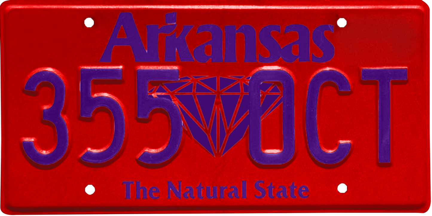 Arkansas License Plate Wrap Kit