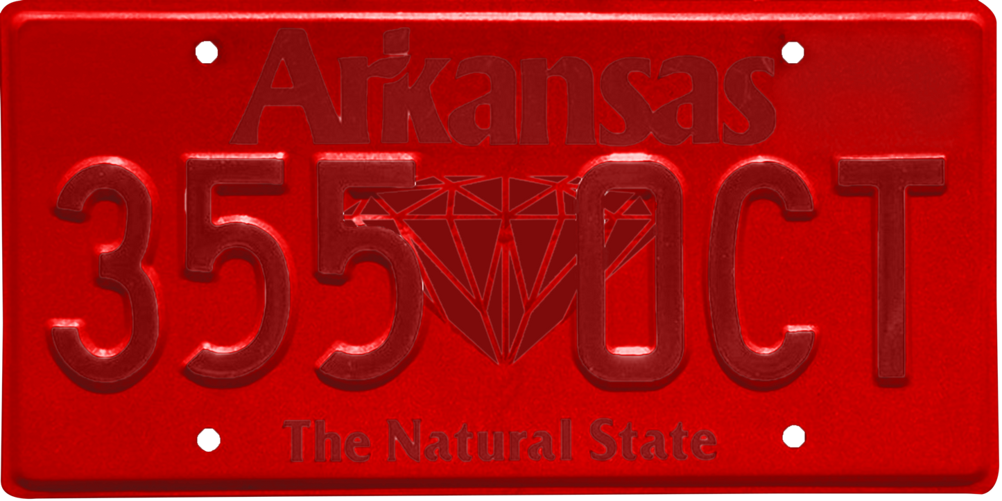 Arkansas License Plate Wrap Kit