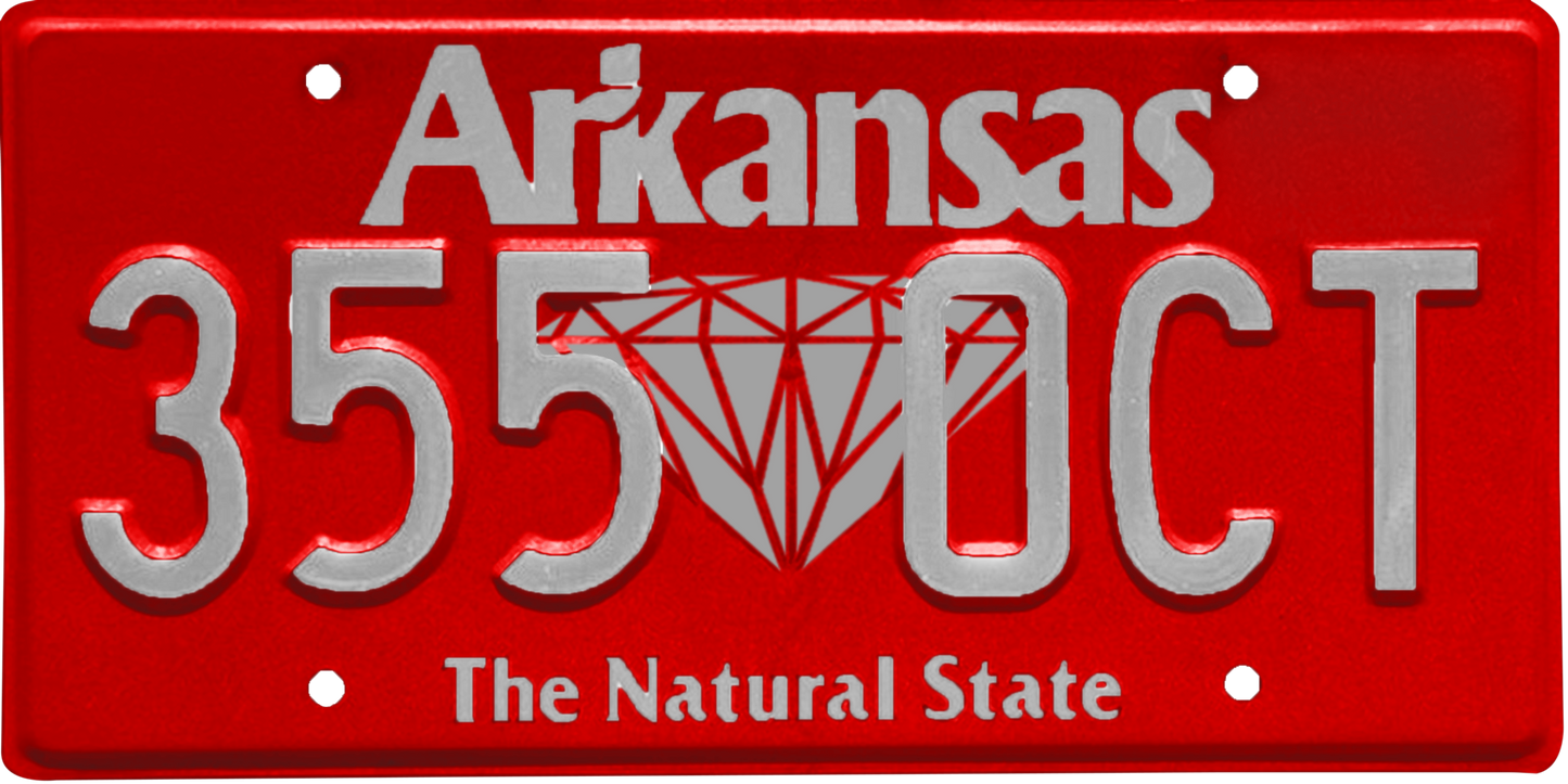 Arkansas License Plate Wrap Kit