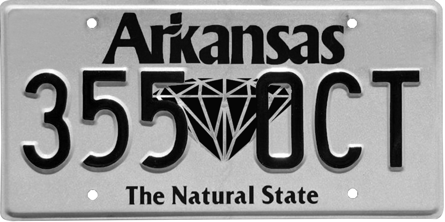 Arkansas License Plate Wrap Kit