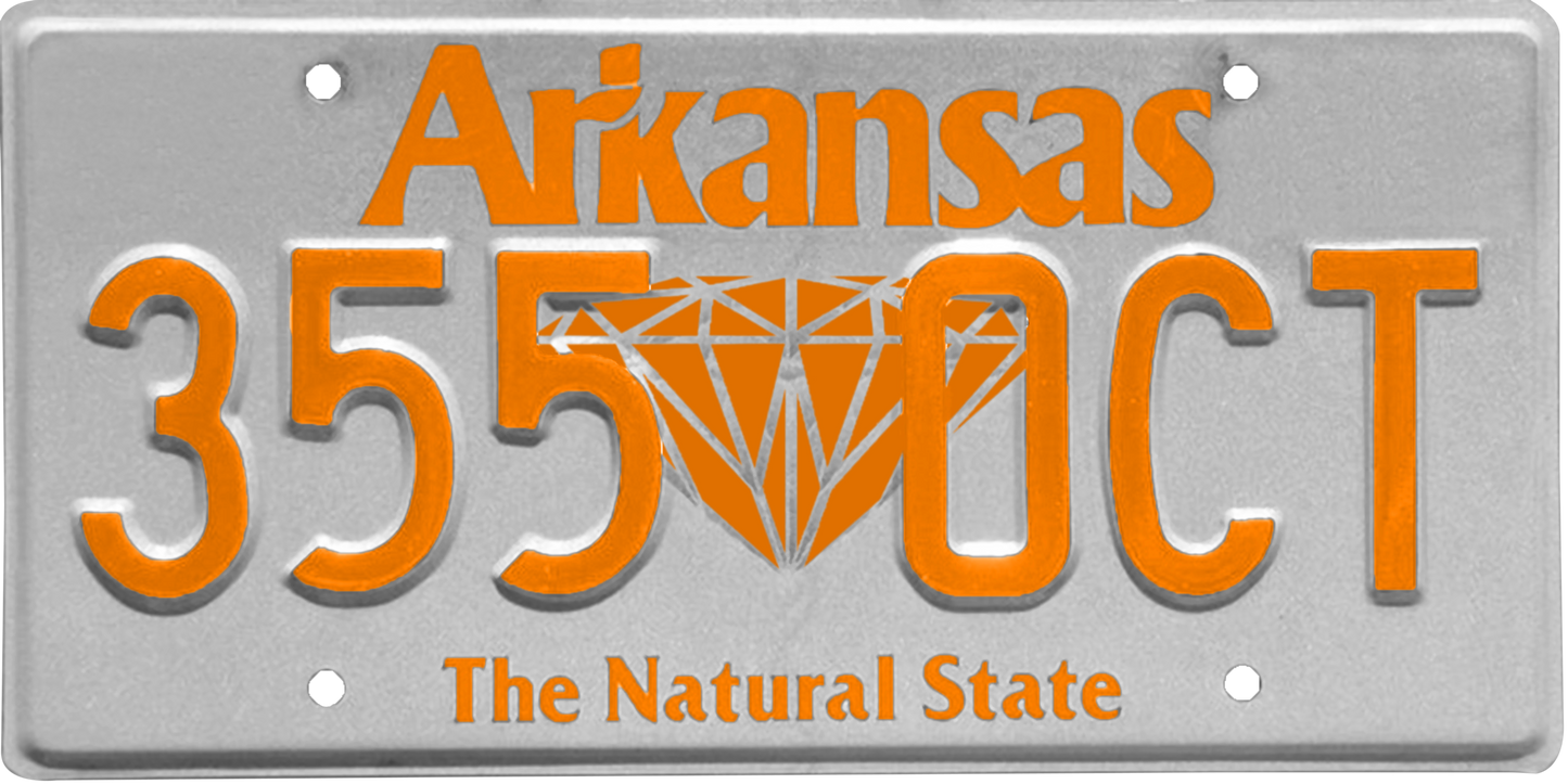 Arkansas License Plate Wrap Kit