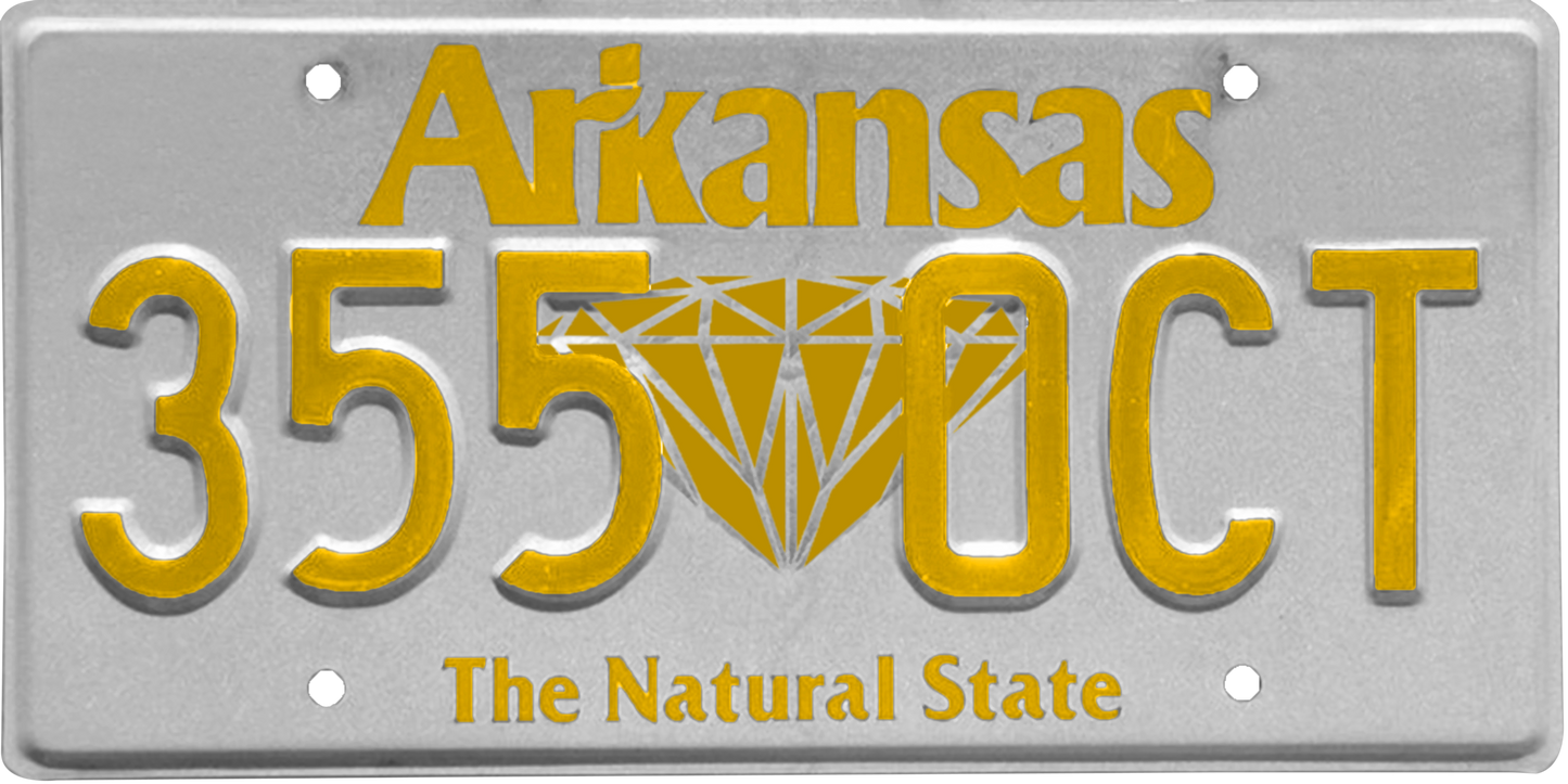 Arkansas License Plate Wrap Kit