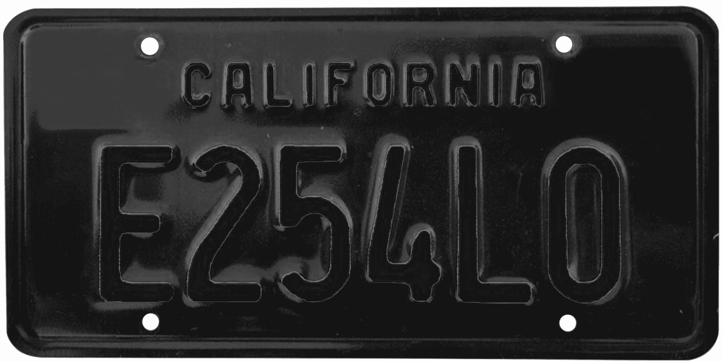 California Legacy License Plate Wrap Kit