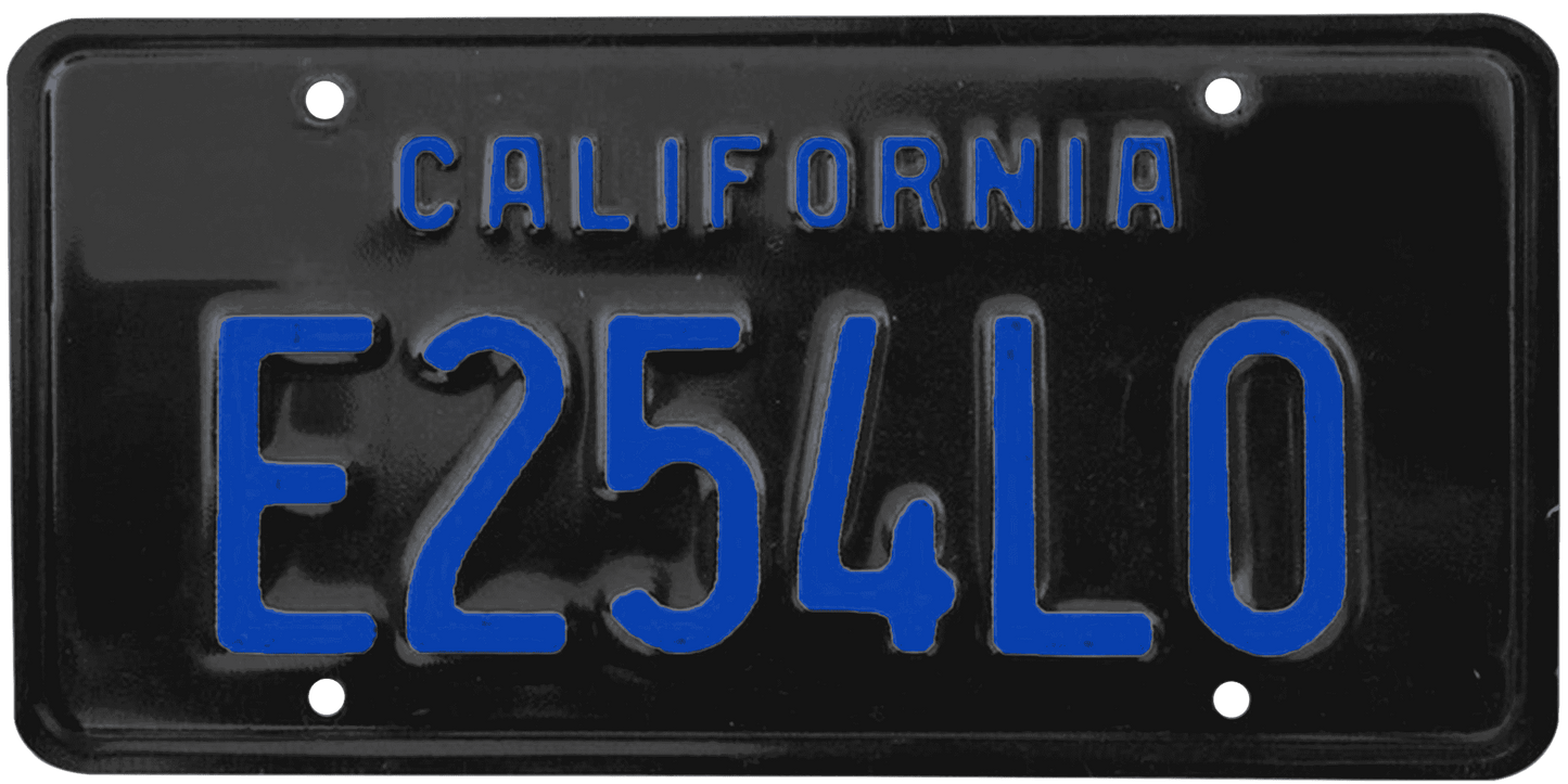 California Legacy License Plate Wrap Kit