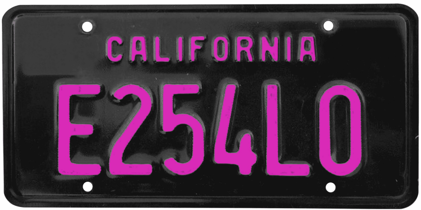 California Legacy License Plate Wrap Kit