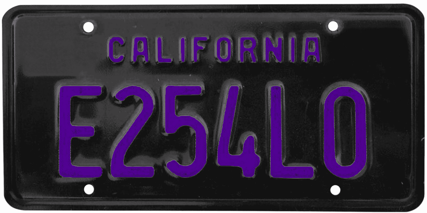 California Legacy License Plate Wrap Kit