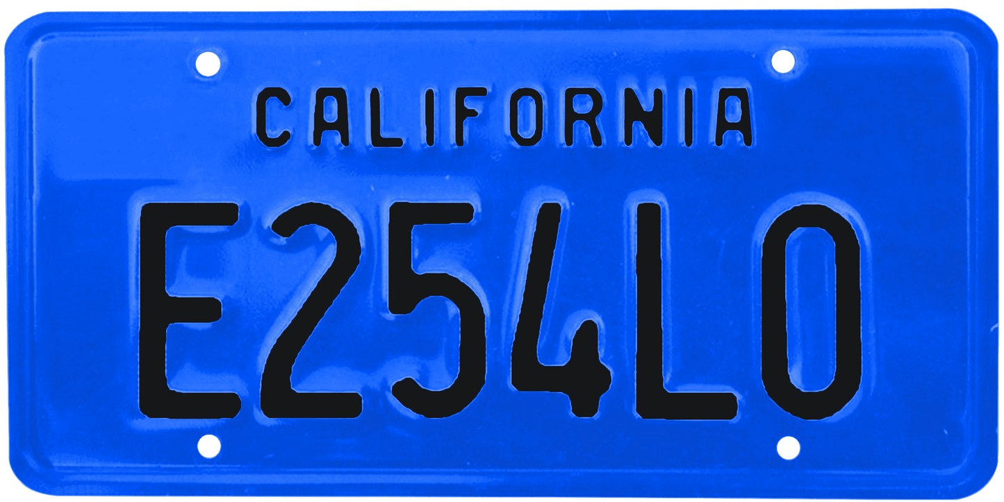 California Legacy License Plate Wrap Kit