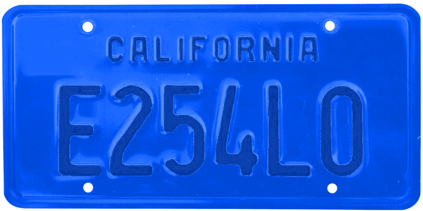 California Legacy License Plate Wrap Kit