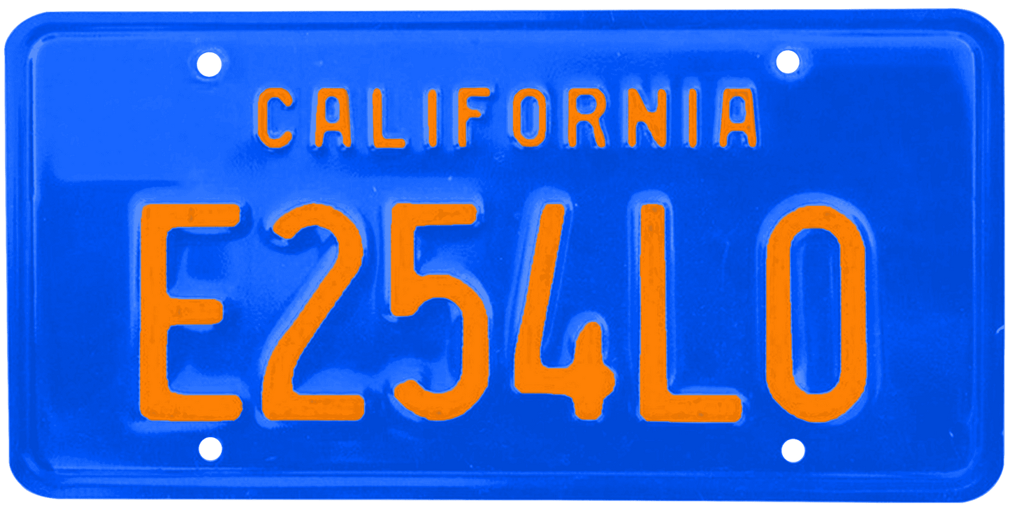 California Legacy License Plate Wrap Kit