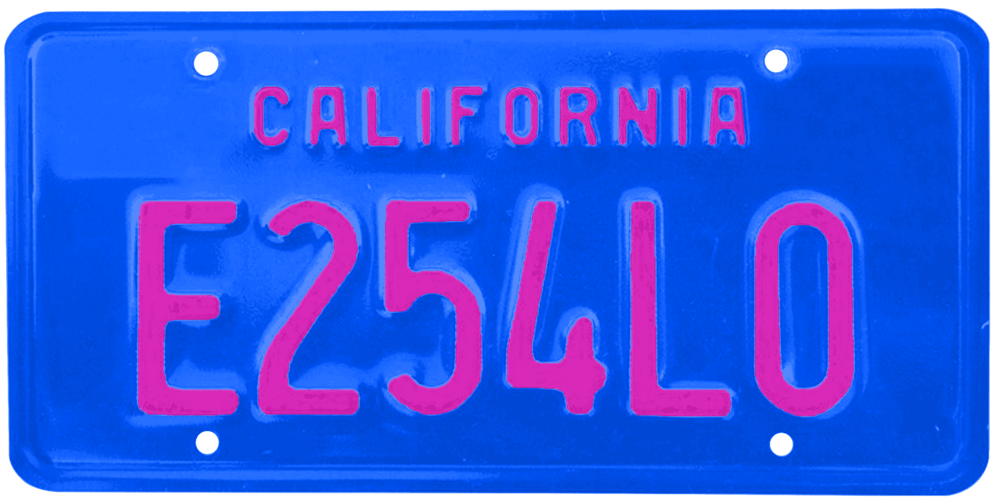 California Legacy License Plate Wrap Kit