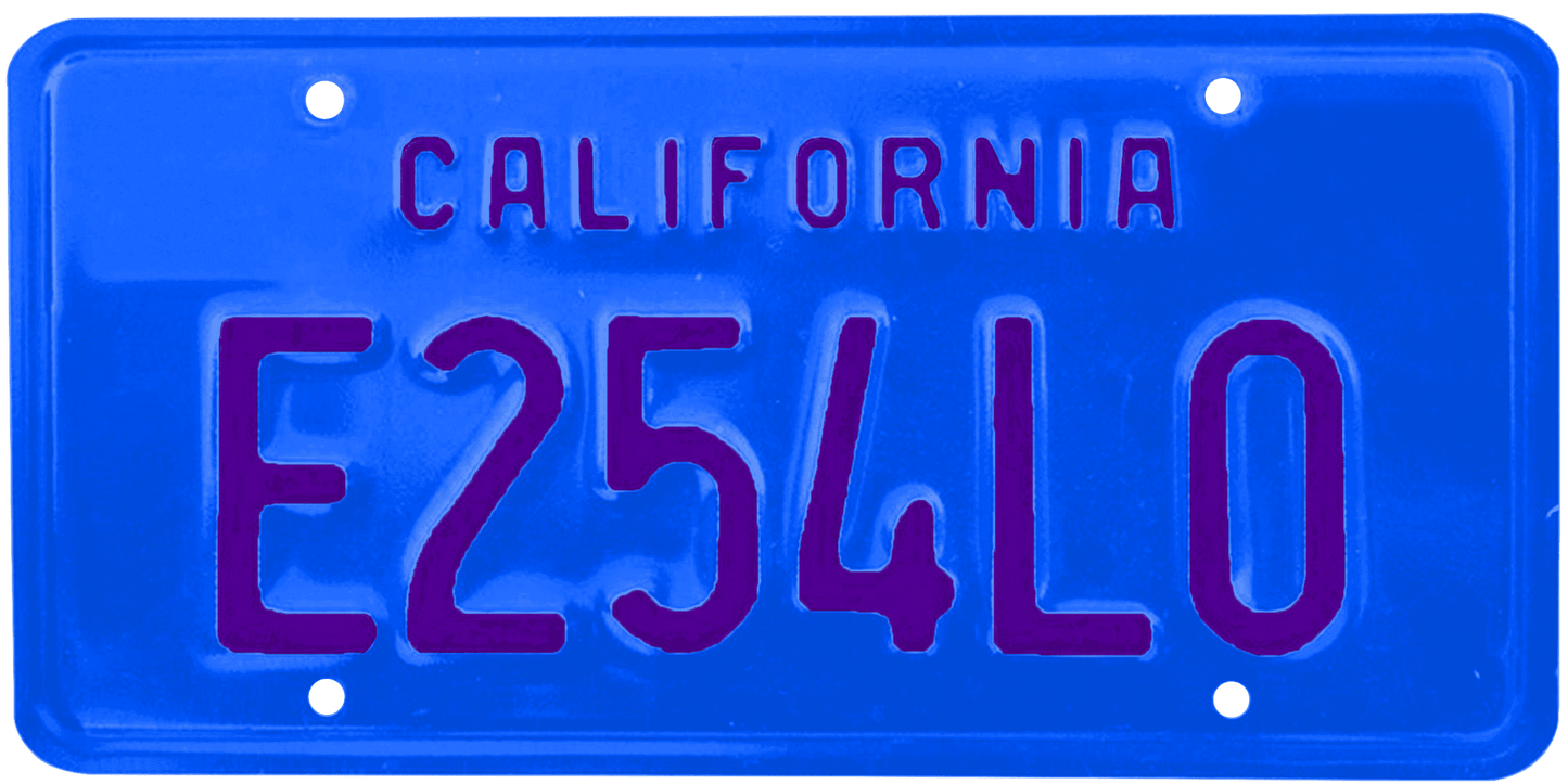 California Legacy License Plate Wrap Kit