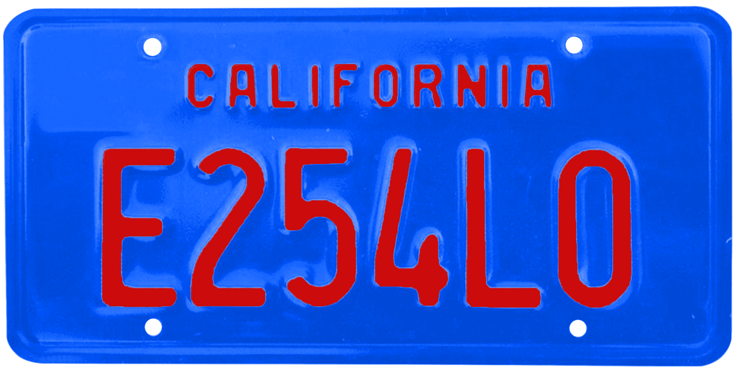 California Legacy License Plate Wrap Kit