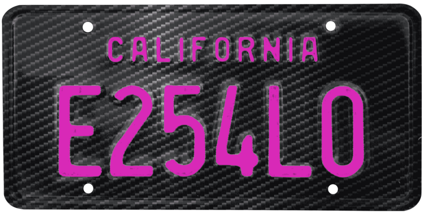 California Legacy License Plate Wrap Kit