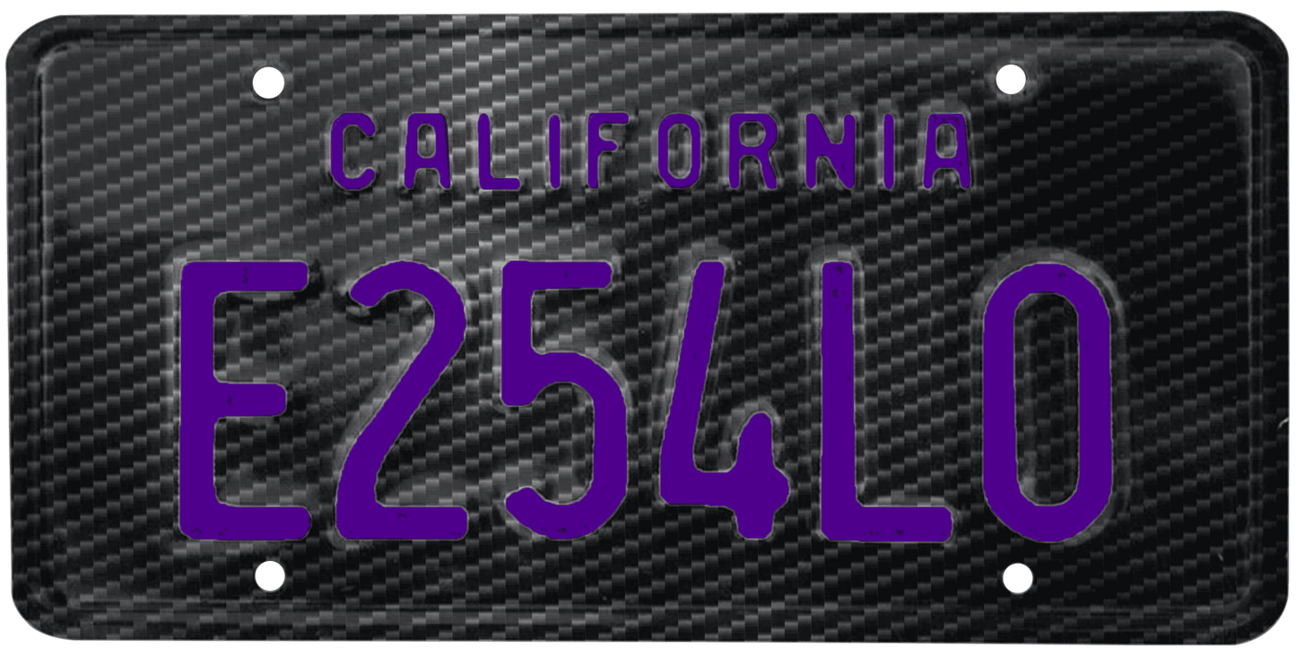 California Legacy License Plate Wrap Kit